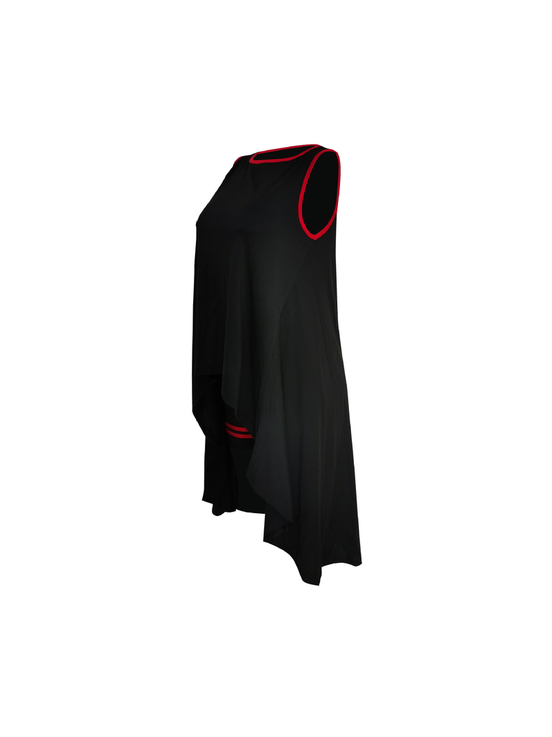 Women's fashion multi-color plus size suit irregular vest shorts suit_voghion.com