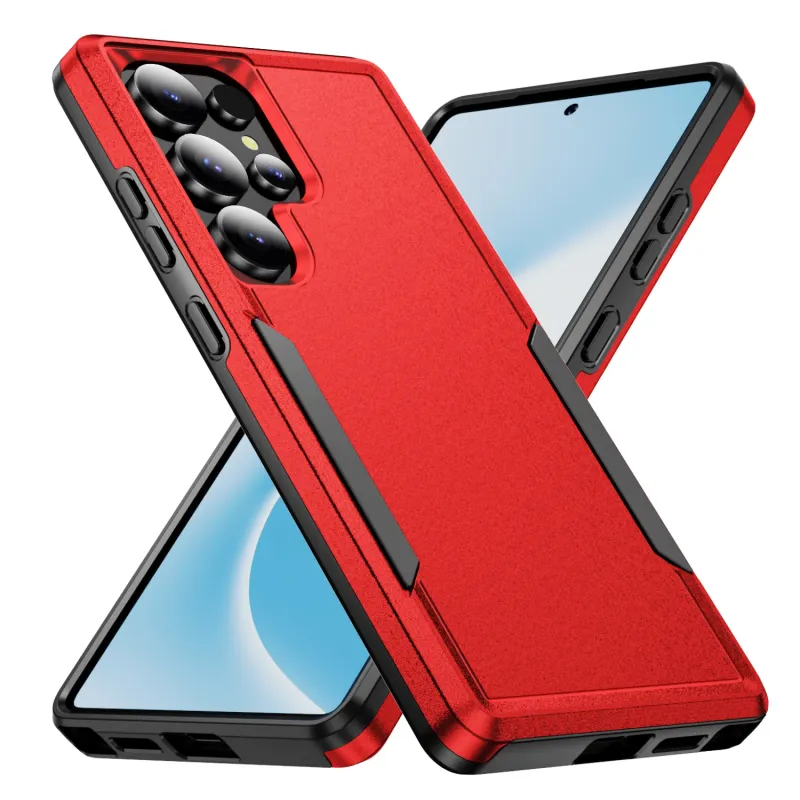 2 IN1 Rugged Heavy Duty Armor Drop Protection Case For Samsung S25 S24 S23 S22 Edge Ultra Plus FE 5G PC+TPU Shockproof Cover_voghion.com