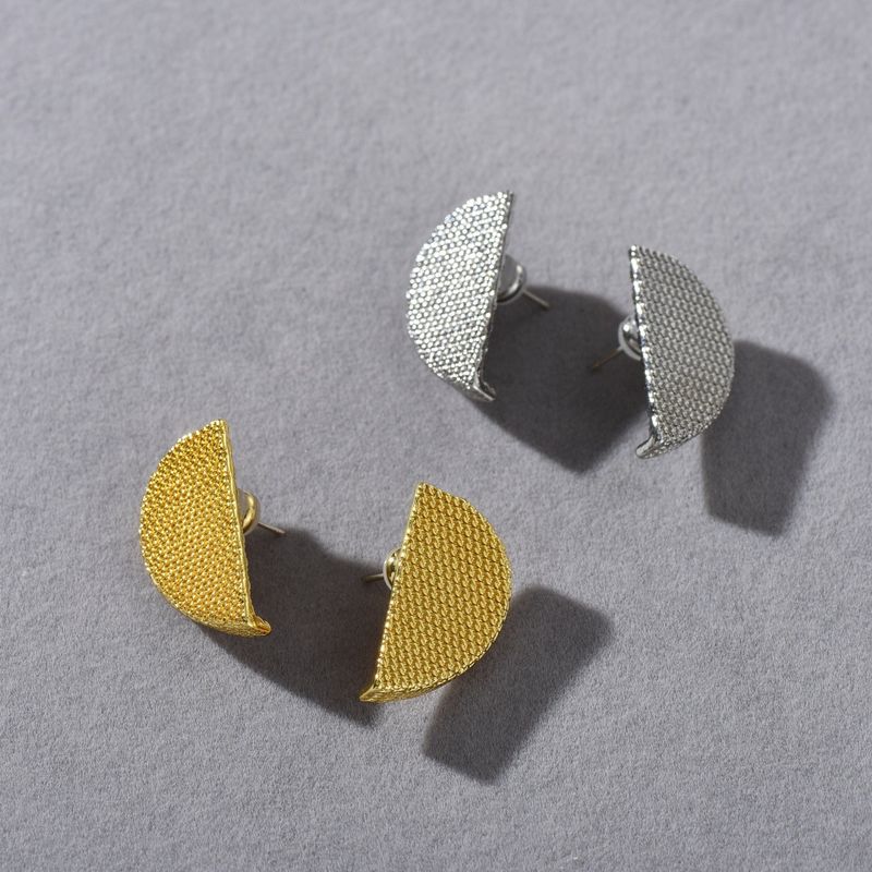 Damenschmuck Minimalistische geometrische Ohrstecker S925 Sterling Silberpfosten, elegante, vielseitige Alltagskleidung, einfache High-End-Temperament-Ohrringe_voghion.com