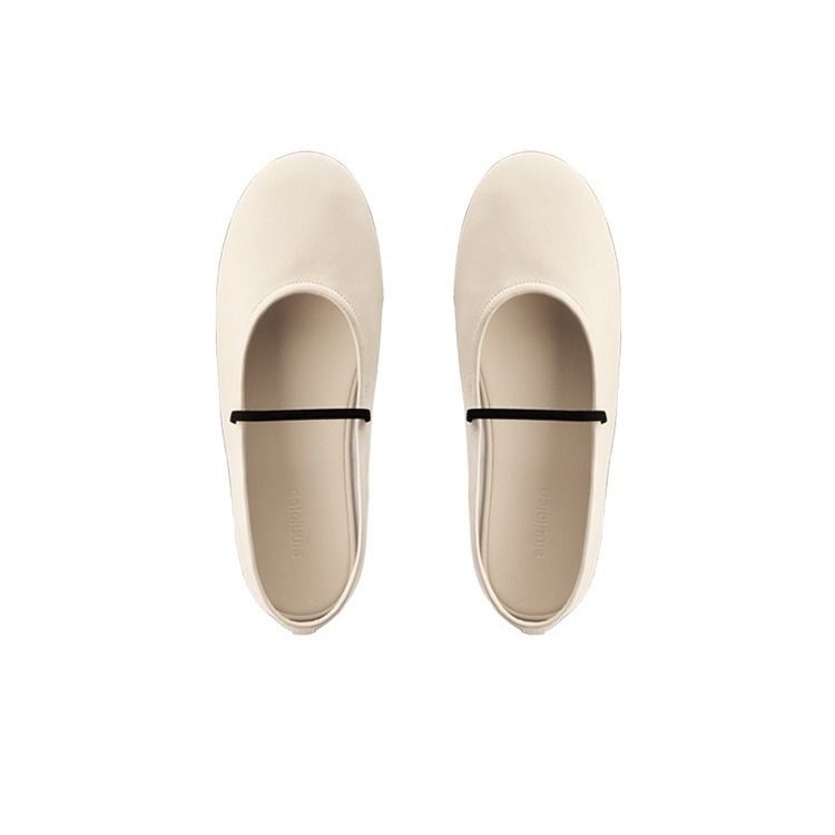 French Style Elegant Soft Round Toe Shallow Mouth Thin Strap Flat Casual Versatile Mary Jane Granny Shoes_voghion.com