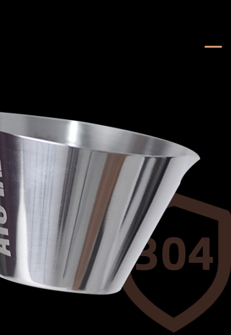 Stainless Steel Measuring Italian Extraction Espresso 304 Ounce Graduated Cup 100ml_voghion.com