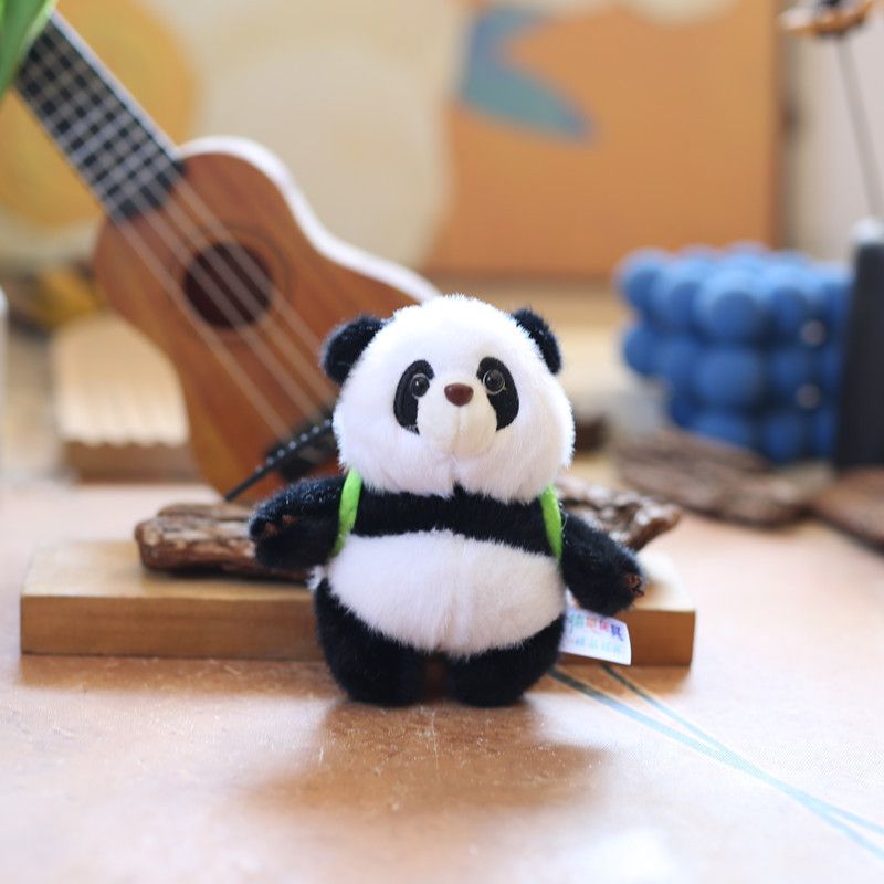 Cute Plush Panda Adorable Toy Keychain Soft Short Plush Accessory Stuffed Animal_voghion.com