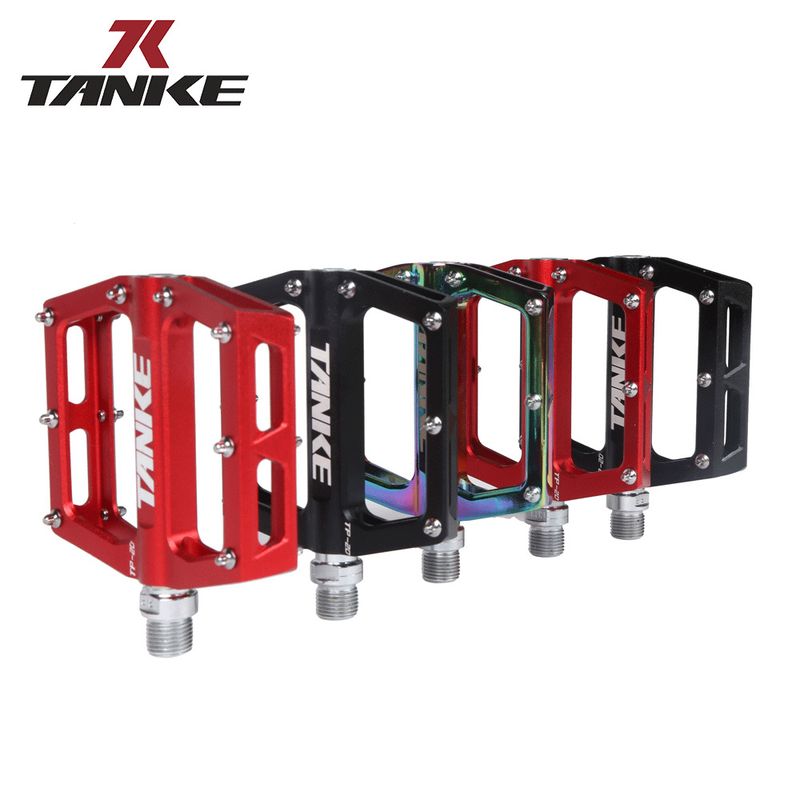 TANKE Vélo de montagne coloré pliable en alliage d'aluminium CNC, grande pédale_voghion.com