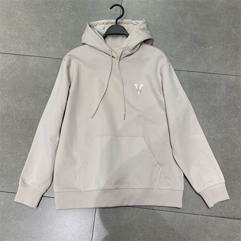 Felpa con cappuccio alla moda coreana con cappuccio color albicocca al latte da uomo Wang Hedi 2024 Primavera Trendy B2CRE1125_voghion.com