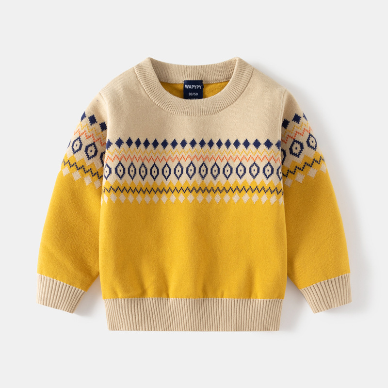 Ropa para niños Jersey para niños Jersey estampado para niño camisa básica para bebé_voghion.com