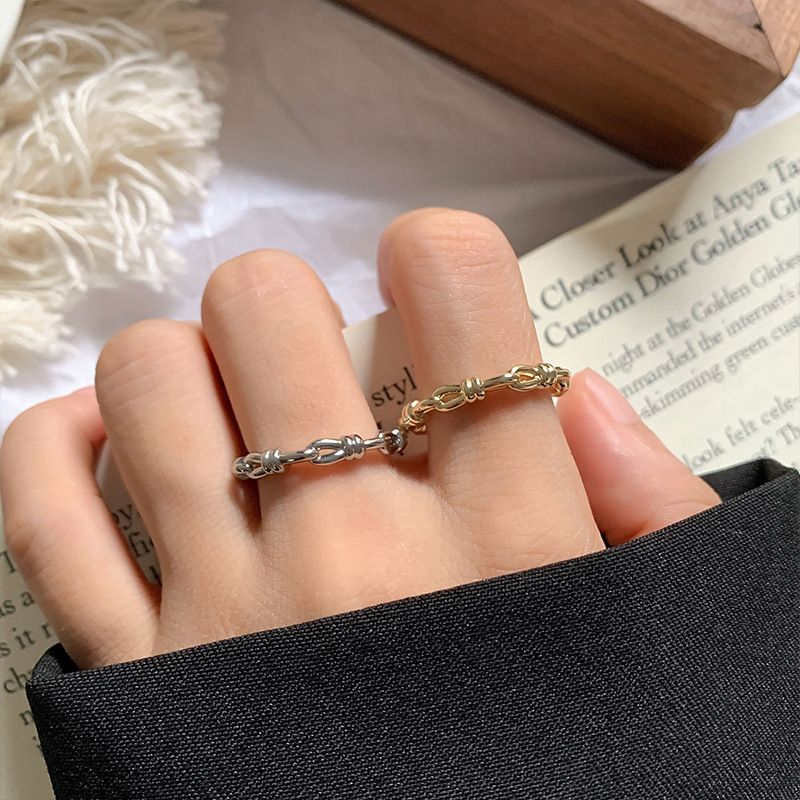 2023 Novo anel de prata de floco de neve mais vendido para mulheres: anel de abertura simples, personalizado, fofo e versátil que não desbota_voghion.com