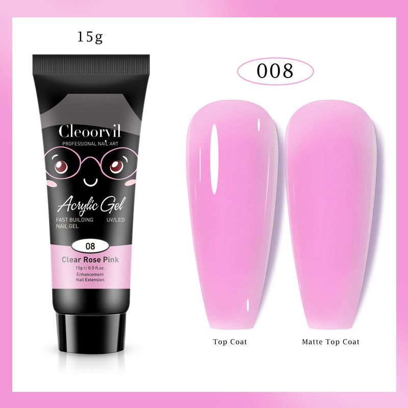 UV Solid No Paper Tray Quick Extension Model Nail Phototherapy Crystal Glue 15ml_voghion.com