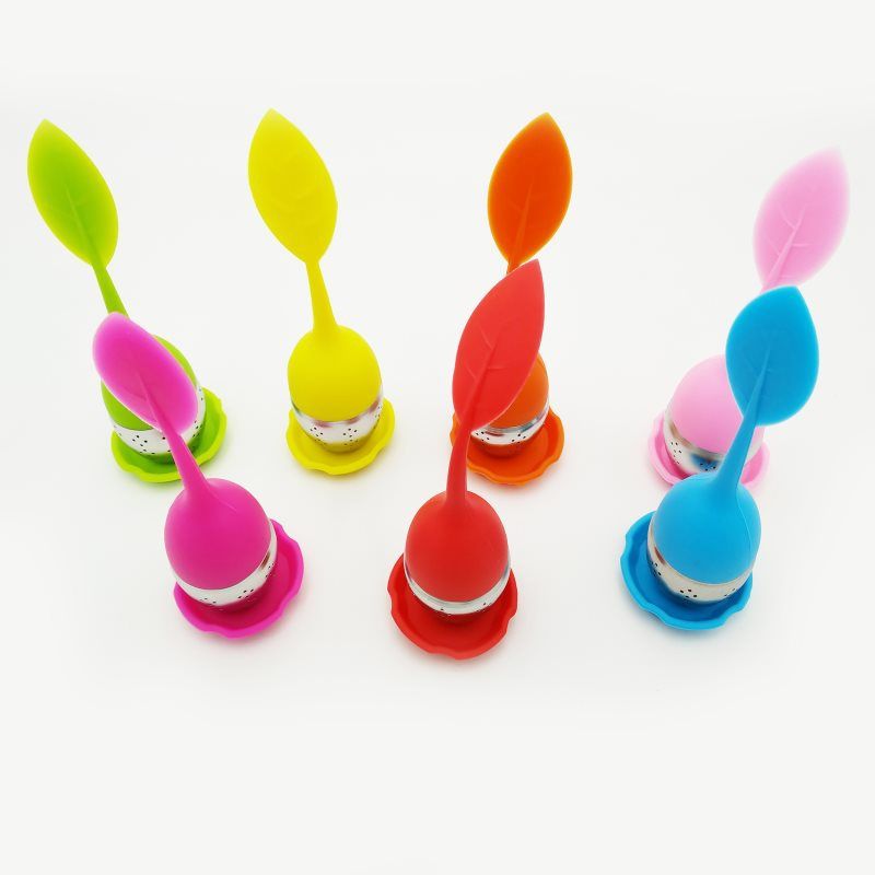 Ferramentas para preparar chá coador de chá de folhas de silicone coador de chá de folhas filtro de chá coador de chá de silicone_voghion.com