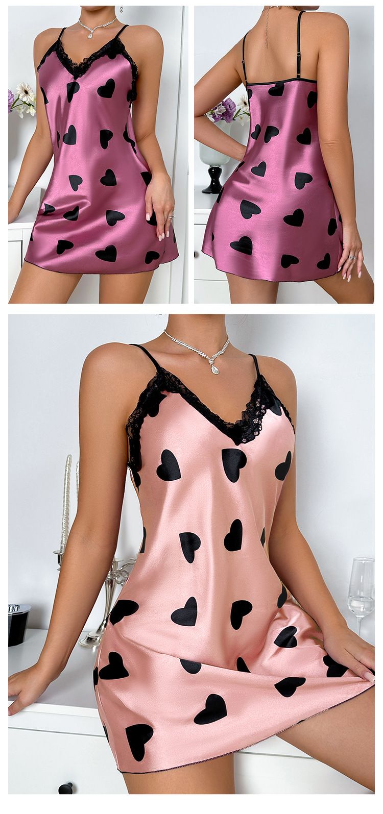 Camicia da notte Daenerys Ice in seta, alla moda, casual, traspirante, con spalline, sexy, senza schienale, per donna_voghion.com