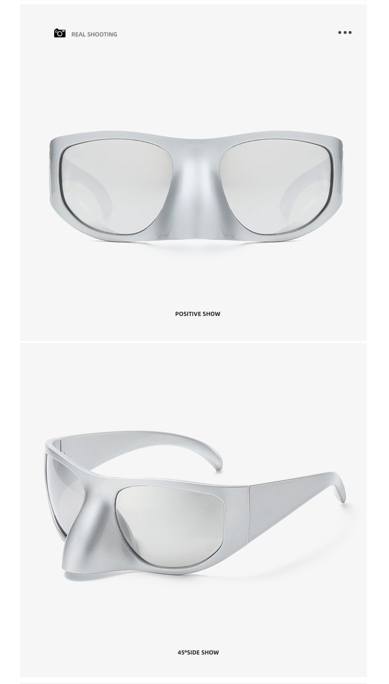 Y2K Mark Designer Iwwerdimensionéiert Vogelnues Maskéiert Sonnebrëller Fraen Fir Männer Trend Sonnebrëller Vintage Moud Brëll_voghion.com