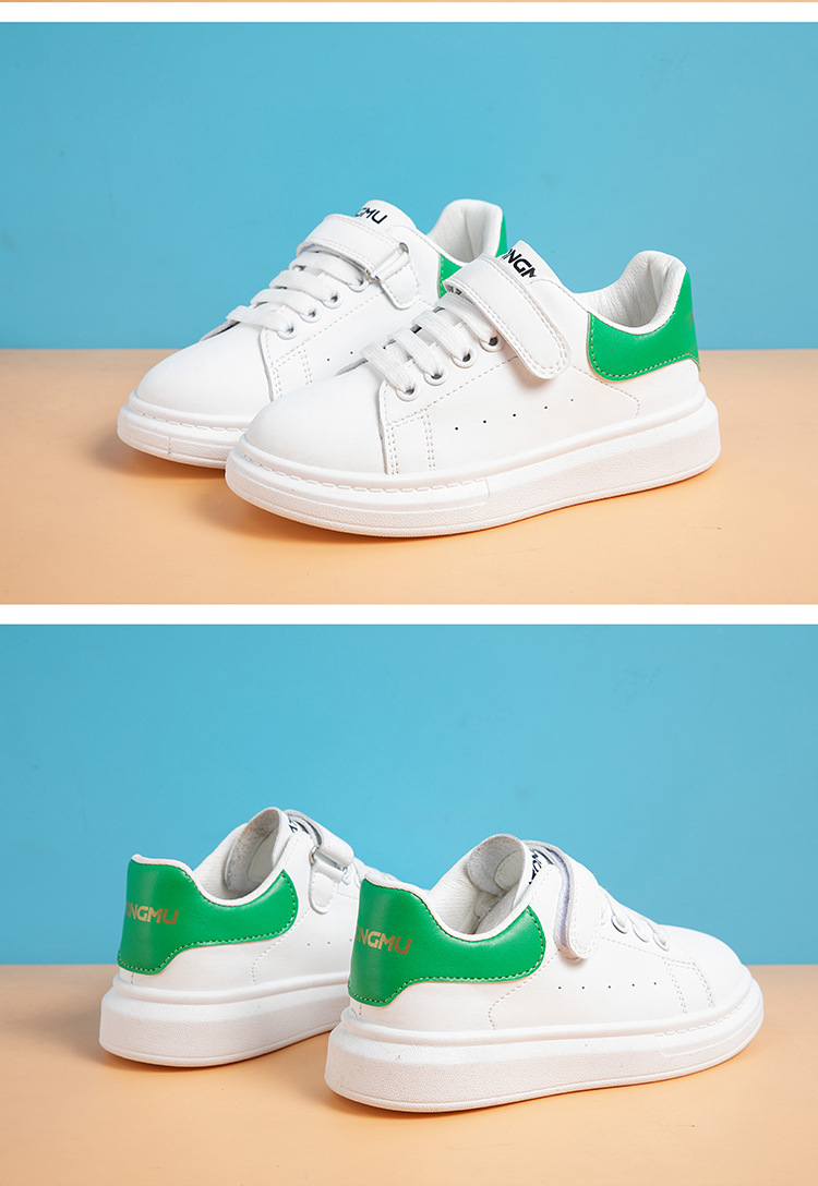 Scarpe da ginnastica sportive per studenti per bambini, scarpe da corsa basse con suola morbida per ragazzi primaverili e autunnali, scarpe bianche per prestazioni scolastiche, scarpe alla moda per ragazze_voghion.com