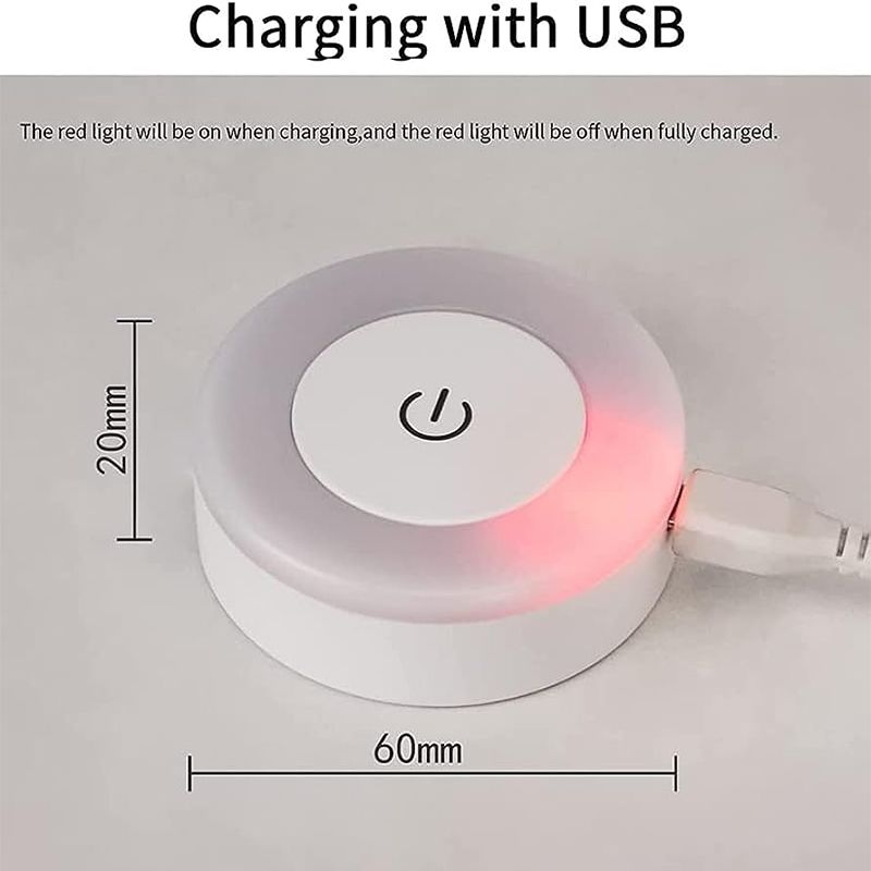 Luce notturna a LED portatile ricaricabile tramite USB per l'illuminazione di soggiorno e camera da letto. Lampade, decorazioni per la casa, luci decorative._voghion.com