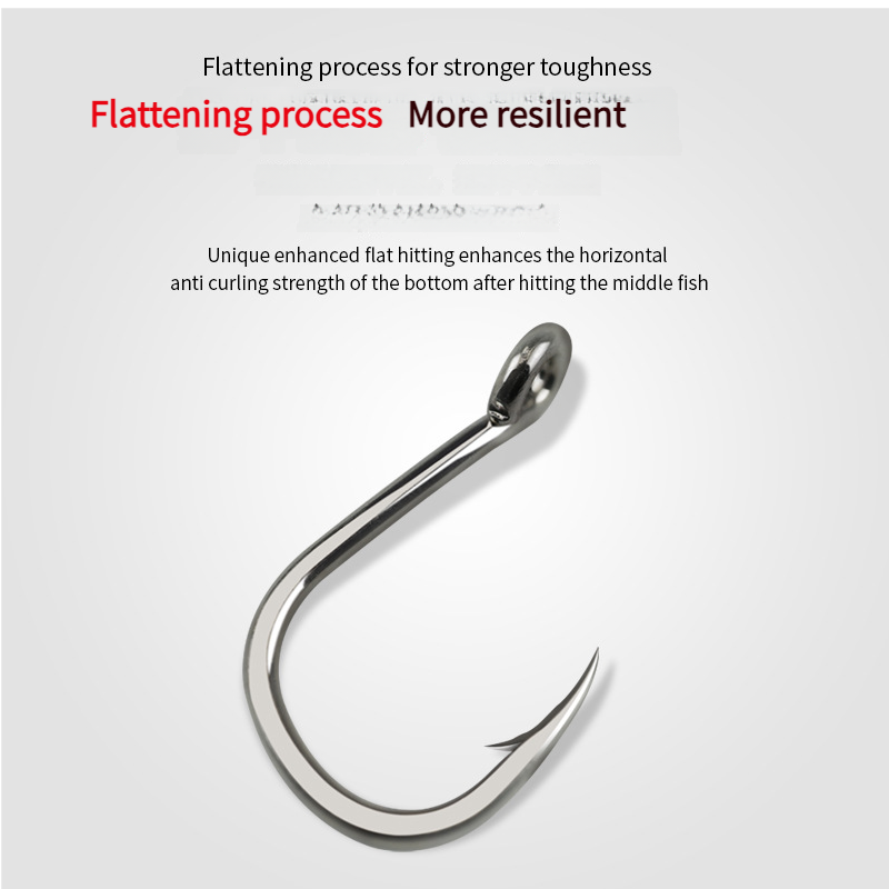 Deep Iron Plate Tin-Plated Anti-Rust Fish Pack Sea With Barbed Eye Hook Reinforced Fishing Gear_voghion.com
