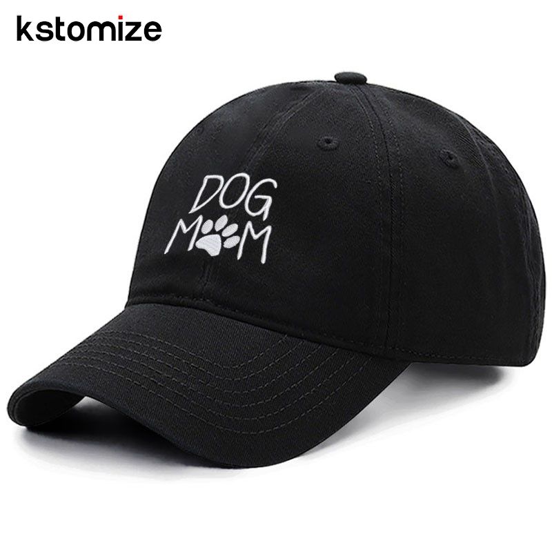 Vintage lavado algodão cão mãe bordado beisebol para homens mulheres pai chapéu bonés de golfe snapback boné dropshipping_voghion.com