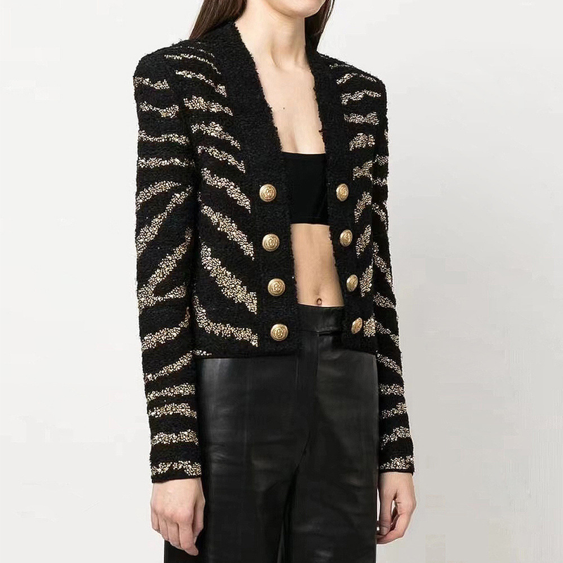 Ropa de mujer Otoño e invierno Moda de lana Chaqueta tipo cárdigan de diamantes calientes Abrigo Chaleco sin mangas Temperamento Falda de cadera Traje_voghion.com