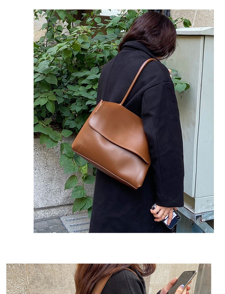 Borsa di grande capacità, Autunno e inverno, Nuovo stile alla moda ed elegante, Valigetta semplice e retrò, Design di nicchia femminile, Borsa a tracolla con una spalla_voghion.com