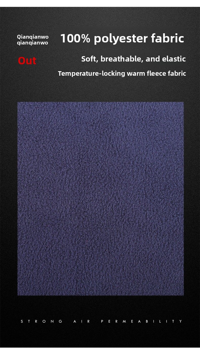 Qianqianwo Outdoor Fleece Windproof Skiing Warm Cycling Mask Breathable Open Face Hood Hat_voghion.com