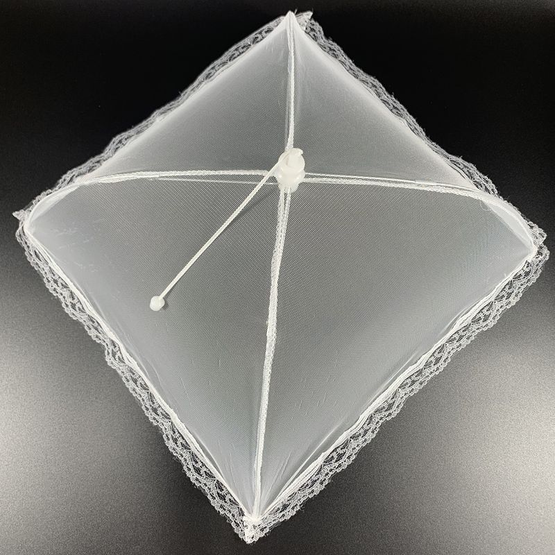 Home Foldable Umbrella Household Dining Table Food Cover Anti-Fly Mesh_voghion.com