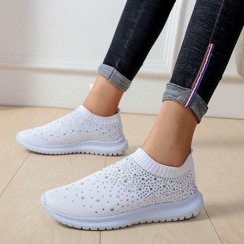 Large Size Rhintone Elastic Socks, Casual Men's And Women's Sports Sho, MD Sole Fly Woven Breathable Lightweight_voghion.com