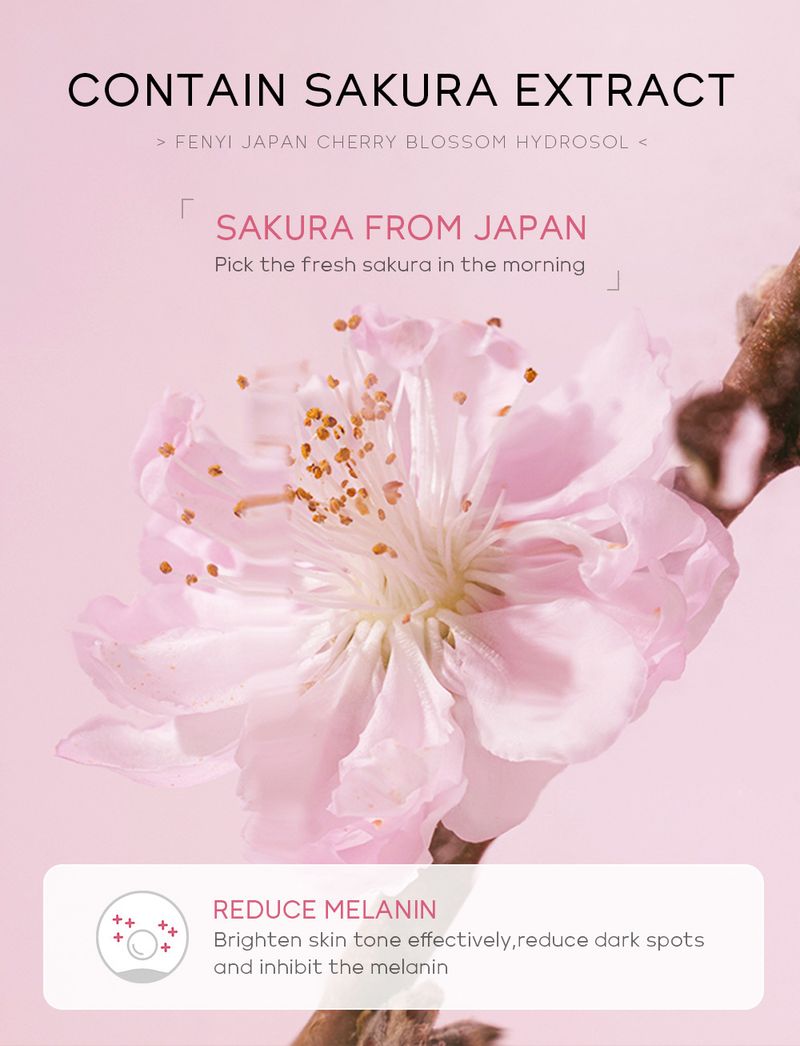 Fen Yi Japanese Cherry Blossom Pure Dew 100ml Hydrating Moisturizing Toner Facial Care Skin Care Products_voghion.com