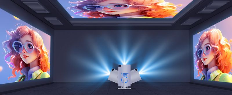 Magcubic HY300PRO Mini Projector With WiFi And Bluetooth, 4K Support 200ANSl Smart Portable Projector, AutoKeystone_voghion.com