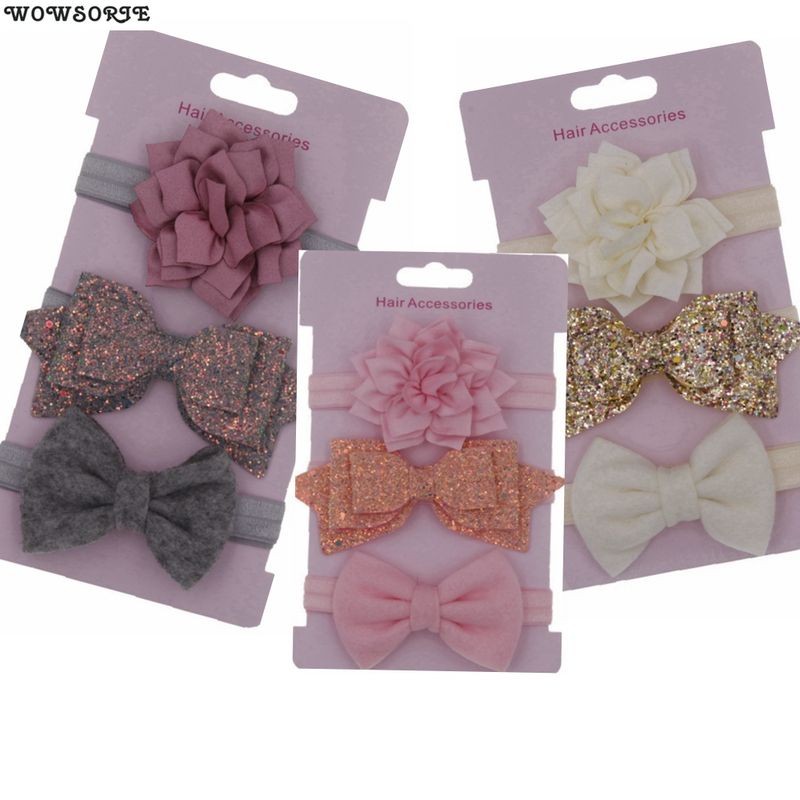 fascia per capelli per neonati Fascia per capelli con fiori Fascia per capelli con paillettes Fiocco Delizioso copricapo Bambini Bambini Principessa Ragazze Accessori per capelli_voghion.com