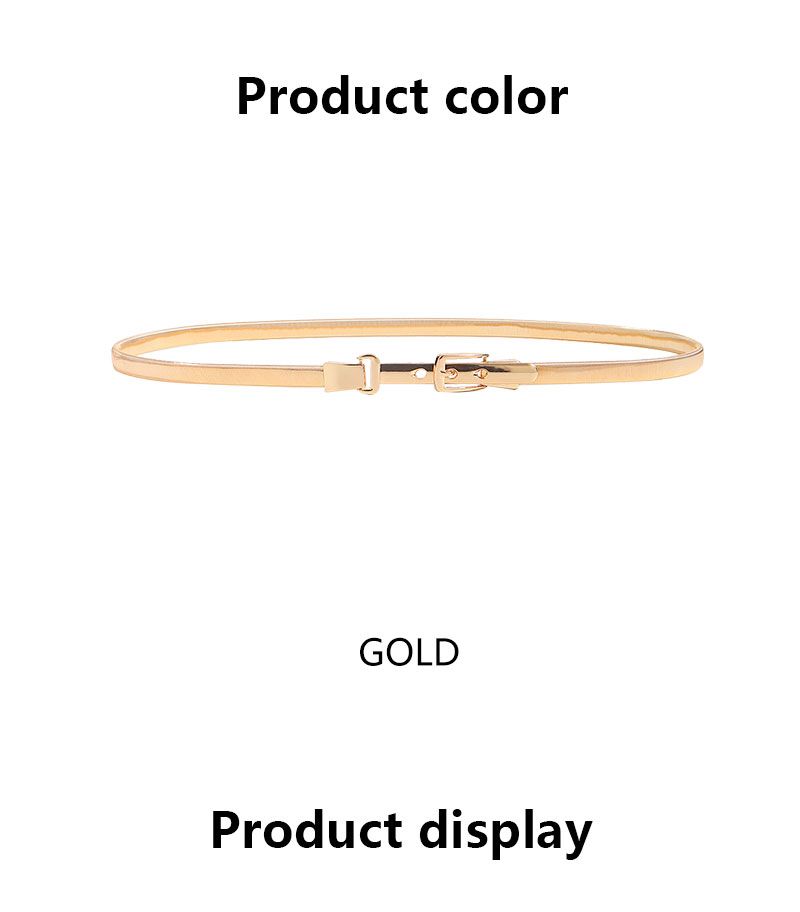 HOT Desinger Fasion Women's Metal Fashion Elastic Spring Waist Chain gold color 1 pcs_voghion.com