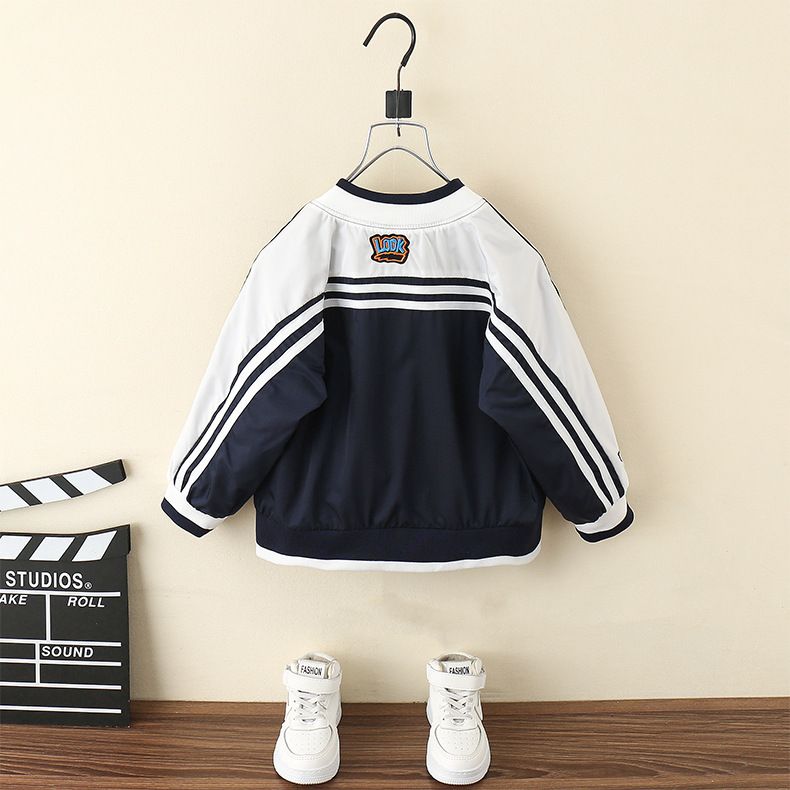 Giacca primaverile elegante per bambini, modello baseball e autunno 2025, nuova e accattivante_voghion.com