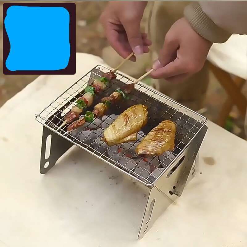 【 12000 People Praise 】 Home Portable Folding Stove, Stainless Steel Outdoor Carbon Tools, Complete Set Of Barbecue_voghion.com