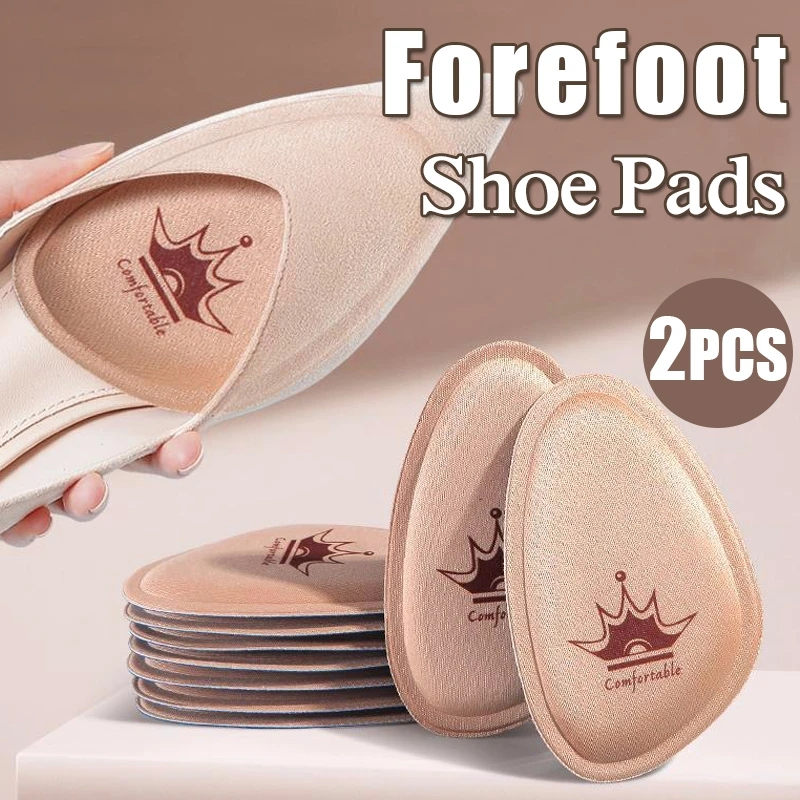 Plantillas antideslizantes de tacón alto para mujer, plantillas para aliviar el dolor, cojín frontal, almohadillas para zapatos, plantilla para el cuidado de los pies, 1/2 pares_voghion.com