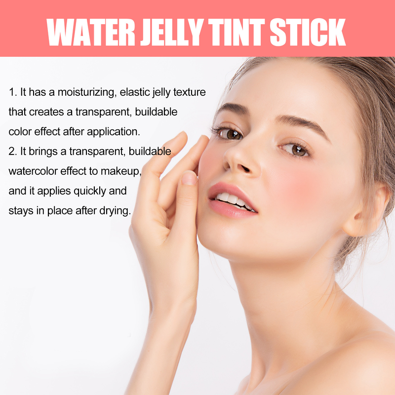 EELHOE Fruit Jelly Berry Stick, Colorful, Makeup Free, Moisturizing Lip Color powder blusher Dual purpose Stick_voghion.com