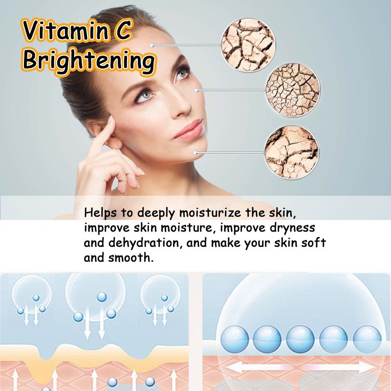 EELHOE Vitamin C Moisturizing Set Series reduces facial fine lines, improves dullness, delicacy, and brightens pores_voghion.com