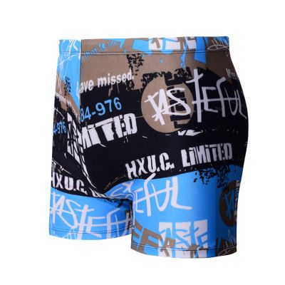 Boxer da uomo ad angolo piatto, set da bagno da uomo comodo e alla moda, oltre a pantaloncini da bagno larghi e larghi per le sorgenti termali_voghion.com