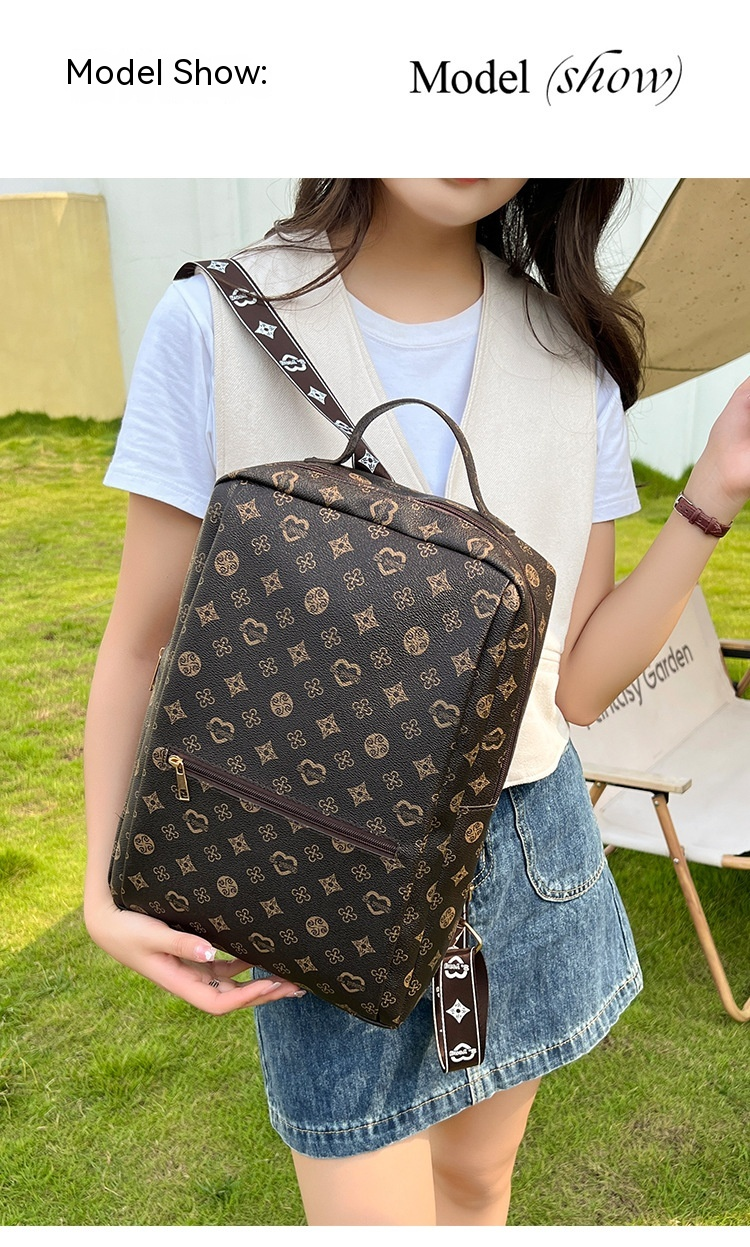 Hot Selling New Printed Backpack in Europe and America Fashionable and Casual Versatile Large Capacity Backpack Unique Printed Bag Schoolbag for Girls_voghion.com