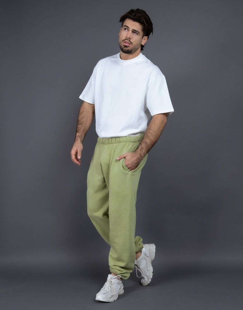 Jogginghose mit Fleecefutter aus 60 % Baumwolle für Damen und Herren – warme Winter-Sweathose, lockere Passform, elastische Bündchen (Schwarz/Weiß/Rosa/Braun/Grün/Grau)_voghion.com