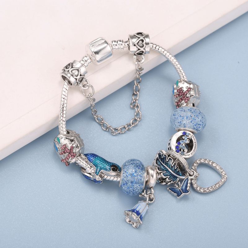 Charm Bracelets New Hot Sale Panjia Bracelet Female DIY Maple Leaf Butterfly Pendant Spring Style Bracelet_voghion.com