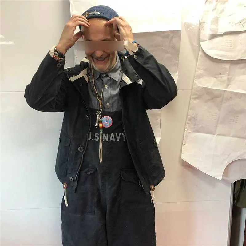 Men's Denim Pants American Retro Overalls Jumpsuit Men Fashion Letter Printing Solid Pockets Mens Loose Jeans T221102_voghion.com