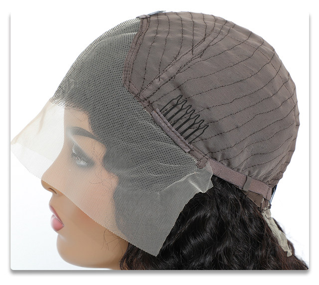 Parrucca frontale a onda profonda Capelli umani Parrucca di capelli umani ricci 13x4 Parrucca di pizzo HD trasparente Parrucche di onda d'acqua 13x6 Densità 180_voghion.com