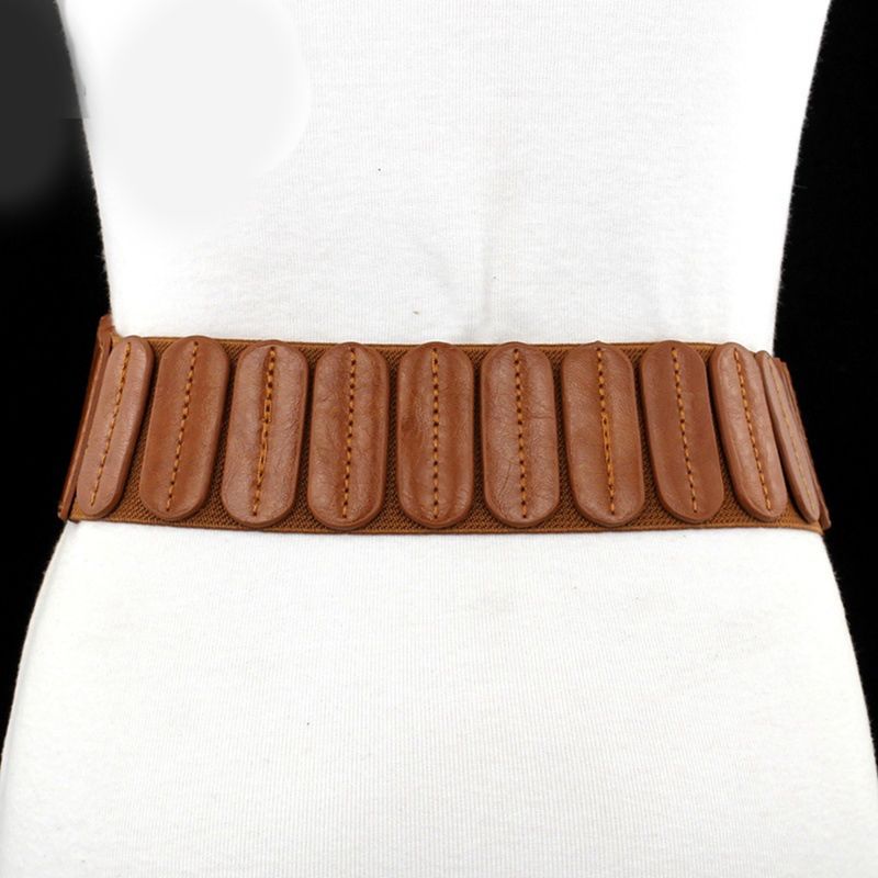 HOT Women's Thick Stretchy Elastic Waistband Fashion with Coat Sweater Belt_voghion.com