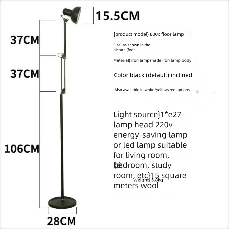 Nordic Smart Remote Control Living Room Bedroom Dimmable Bedside LED Eye Protection Table Embroidered Floor Lamp_voghion.com