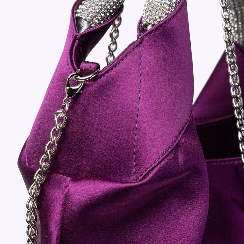 Borse da donna Borsa Fairy Borsa a mano in raso testurizzato Borsa a mano Super Flash Diamond Borsa da ascella Borsa a tracolla a mezzaluna_voghion.com