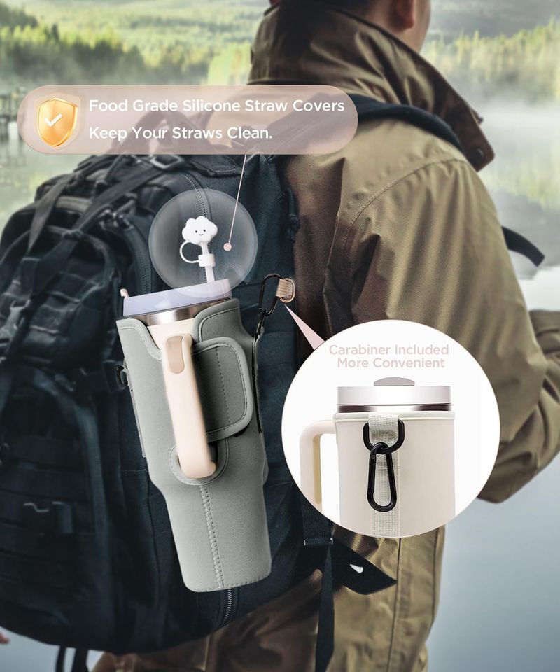 Otthoni bútorok 40oz-os jégtartó neoprén vizespalack kézitáska fogantyú autós szigetelt levéltartó_voghion.com