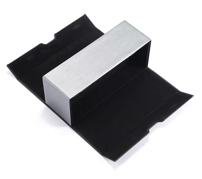 Unisex magnetisk låda med dubbel öppning hög utseende glasögonfodral Solglasögonfodral Bärbart tryckförvaringsfodral för män och kvinnor_voghion.com