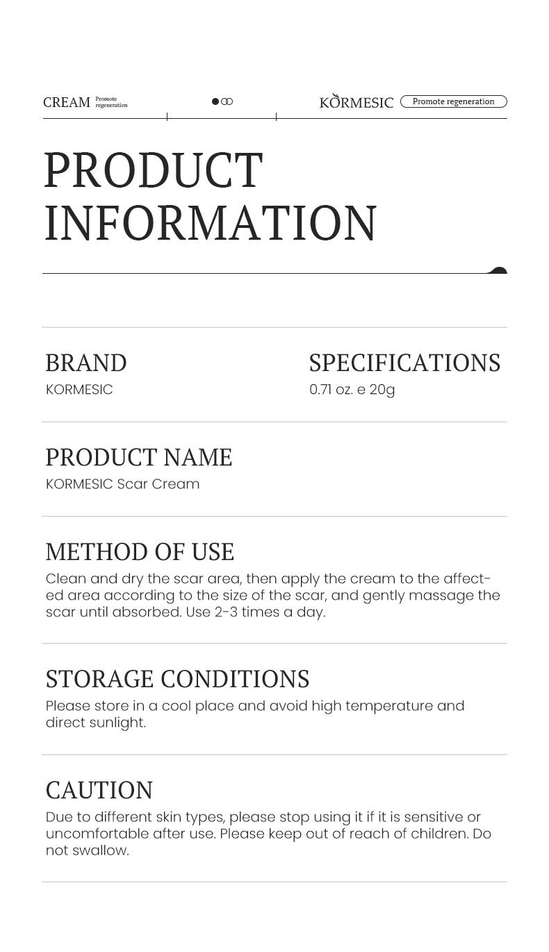 Crema viso KORMESIC 20 g Gel idratante per la pelle_voghion.com