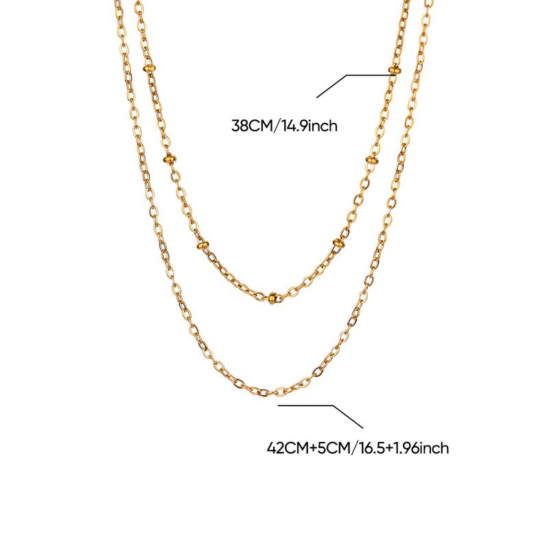 Edelstahl Mehrschichtige Mode Kubanische Kette Halskette Wasserdicht Nicht verblassend Schmuck Weihnachtsgeschenk_voghion.com