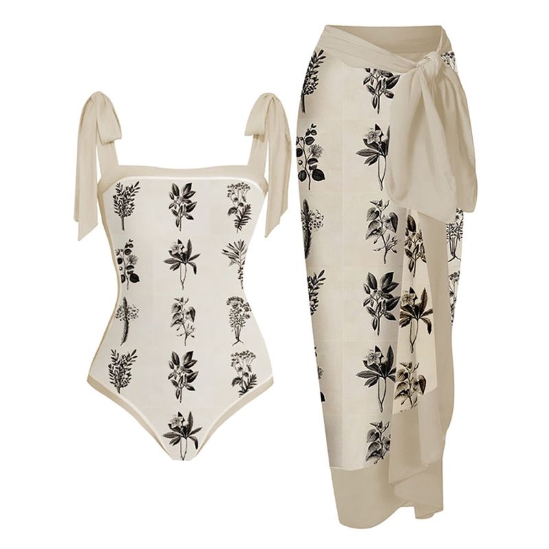 Vêtements pour femmes Maillot de bain une pièce conservateur couvrant le ventre Vacances Plage Source chaude Maillot de bain à manches courtes Bikini Bikini rétro_voghion.com