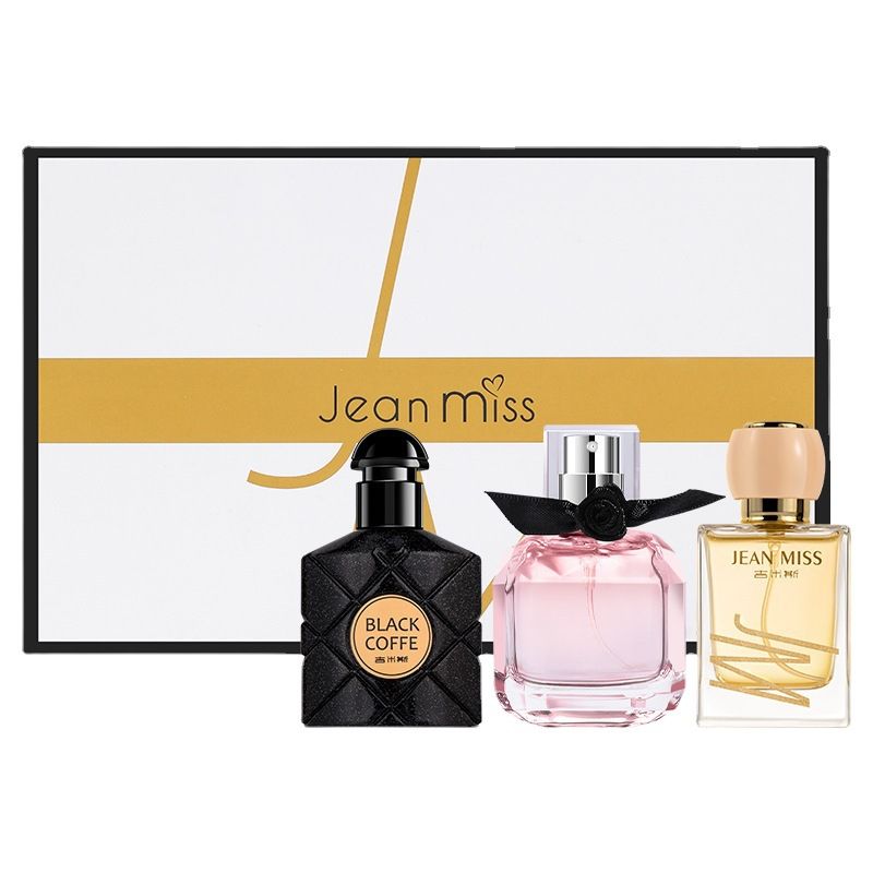 Small City Yixiang Neues Damen-Set, schwarzes, opiumfreies Wasserumkehrparfüm, dreiteilige Geschenkbox_voghion.com