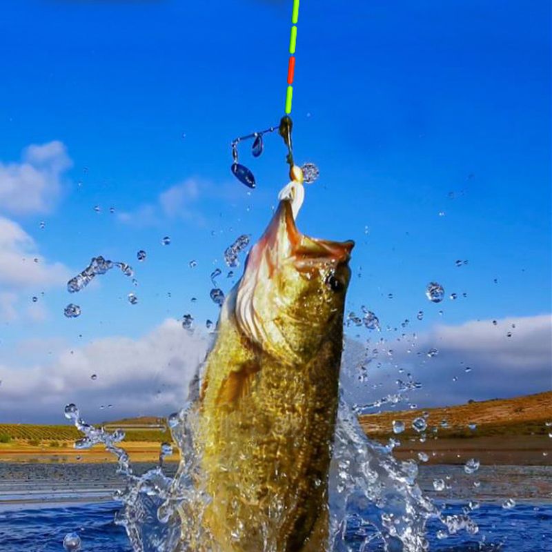 Column-shaped Seven-star Space Bean Eye-catching Round Olive-shaped Float 100 Pieces/Pack Fishing Gear Accessories_voghion.com