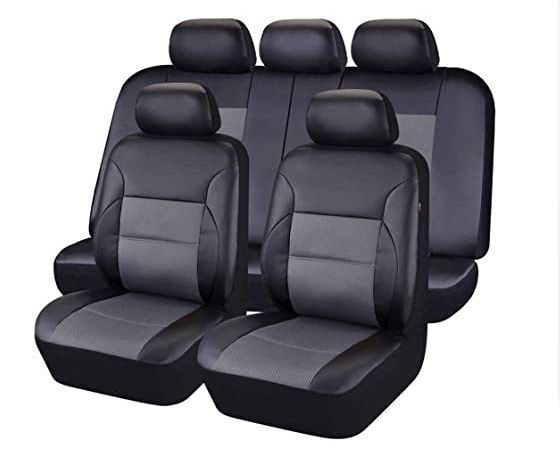 pu lederen auto kunstleder 5-zits auto universele boog sandwich stiksels lederen stoelhoes_voghion.com