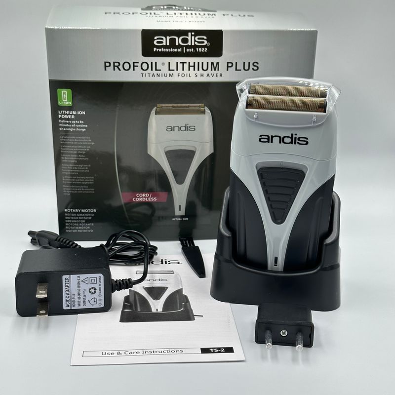 Original Andis Profoil Lithium Plus 17200 Friseur Haar Reinigung Elektrische Rasierer Für Männer Bart Stoppeln Rasiermesser Glatze Rasieren_voghion.com